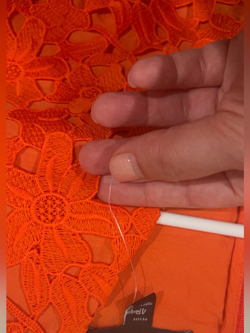 Banana Republic embroidery lace dress 4P New without tag (tag fell off) - Picture 6 of 8